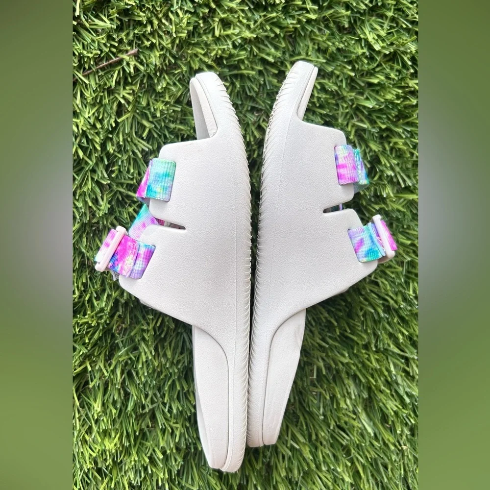 CHACO Kids DARLING Chillos Tie Dye Slide Sandals Shoes SZ K2‎